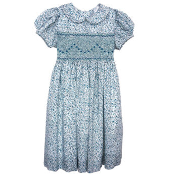 Cotton Lawn Blue Floral Dress