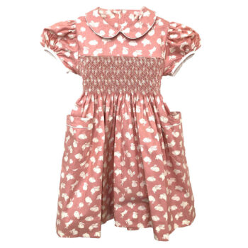 Rose bunny print dress