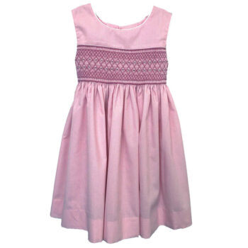 Pink Pinstripe Sleeveless Dress